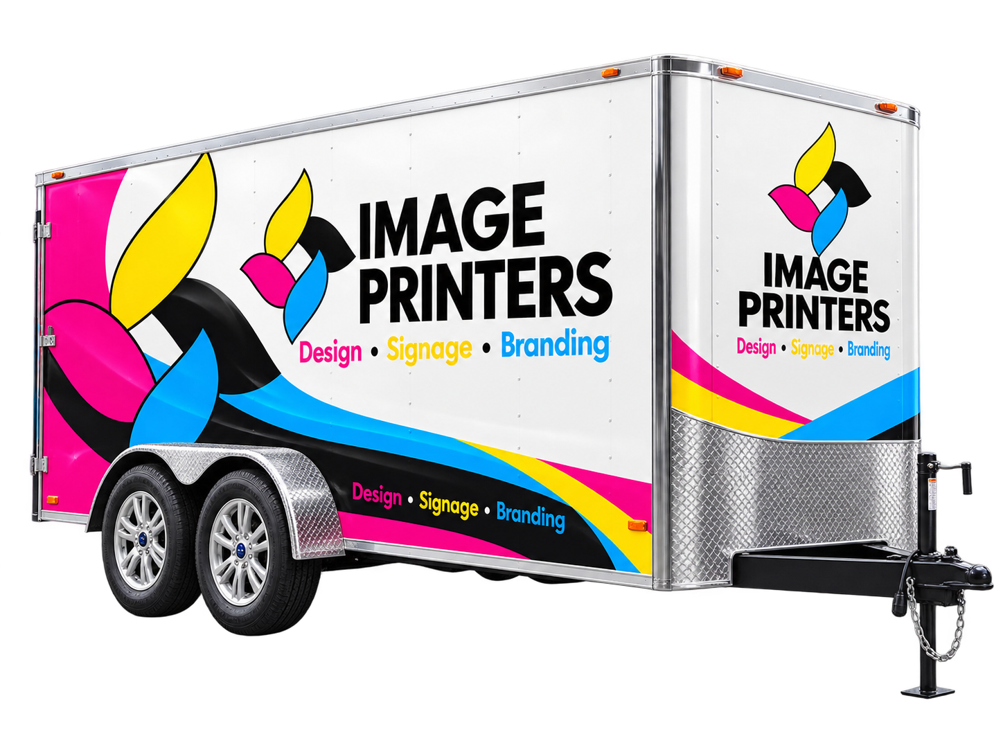 Vehicle Branding Overport Trailer